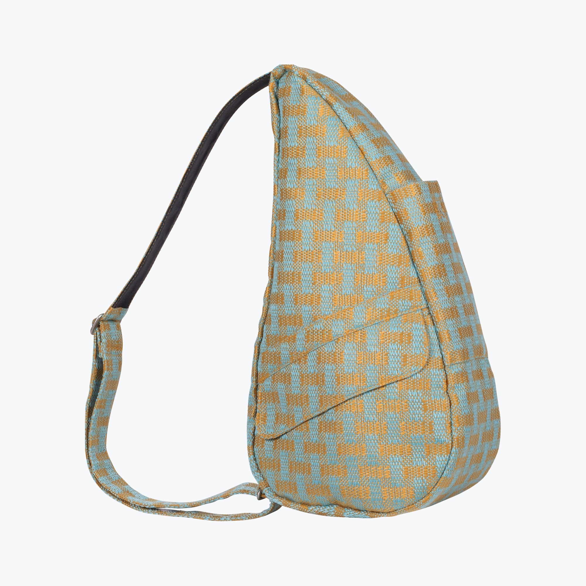 Basketweave Aqua Small Healthy Back Bag