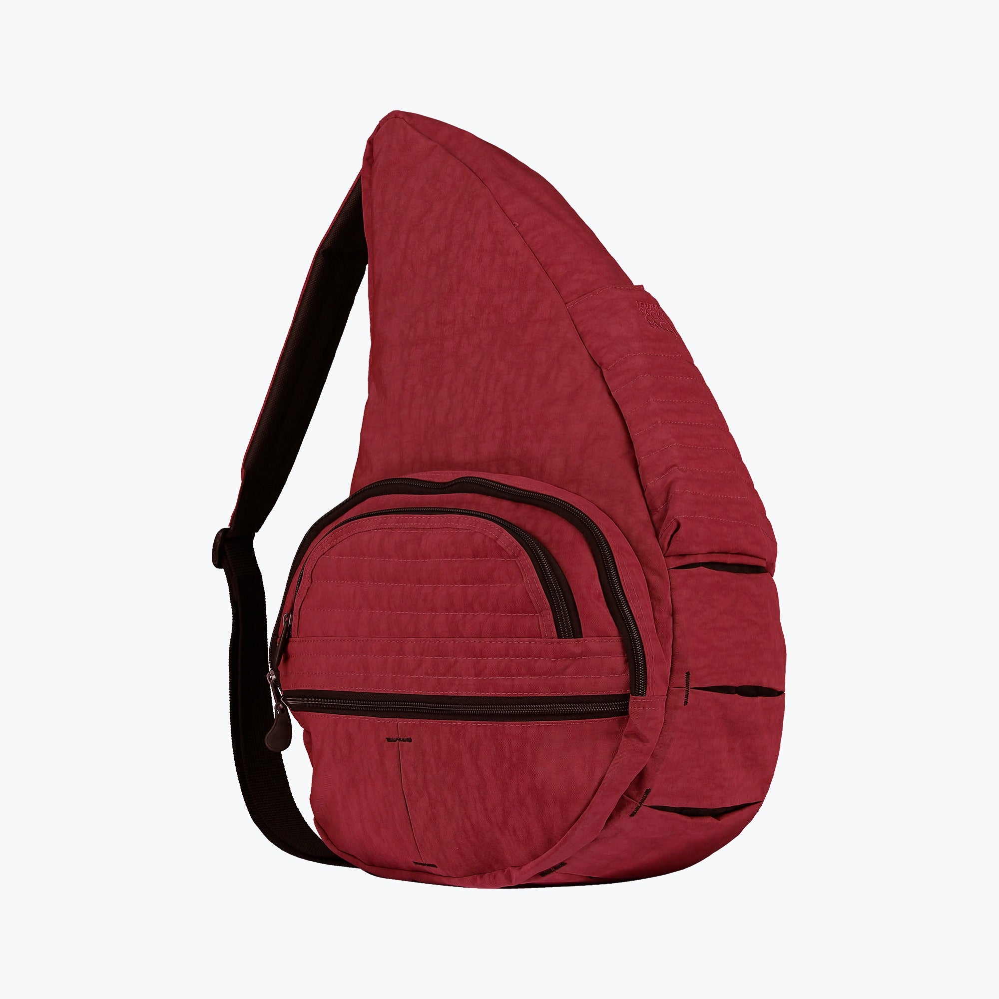 Textured Nylon Big Bag Garnet