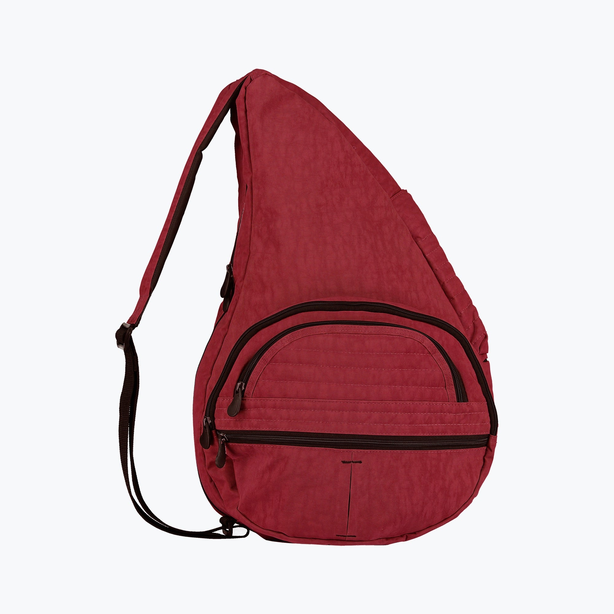 Textured Nylon Big Bag Garnet