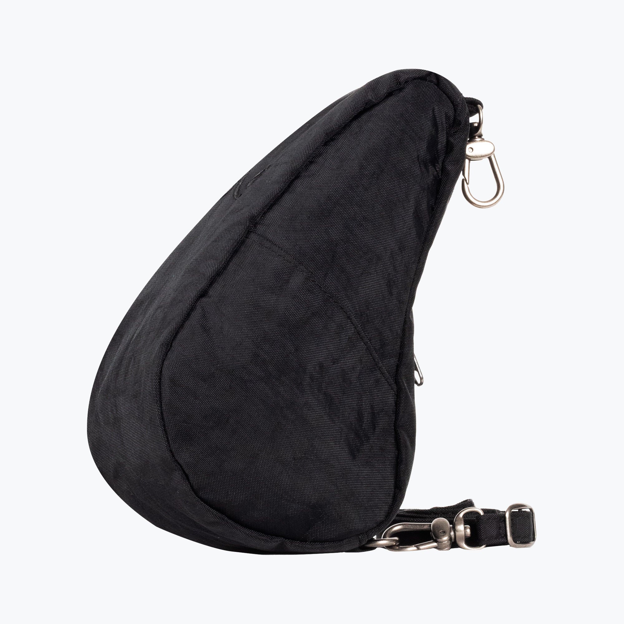 Textured Nylon Mini Baglett - Black