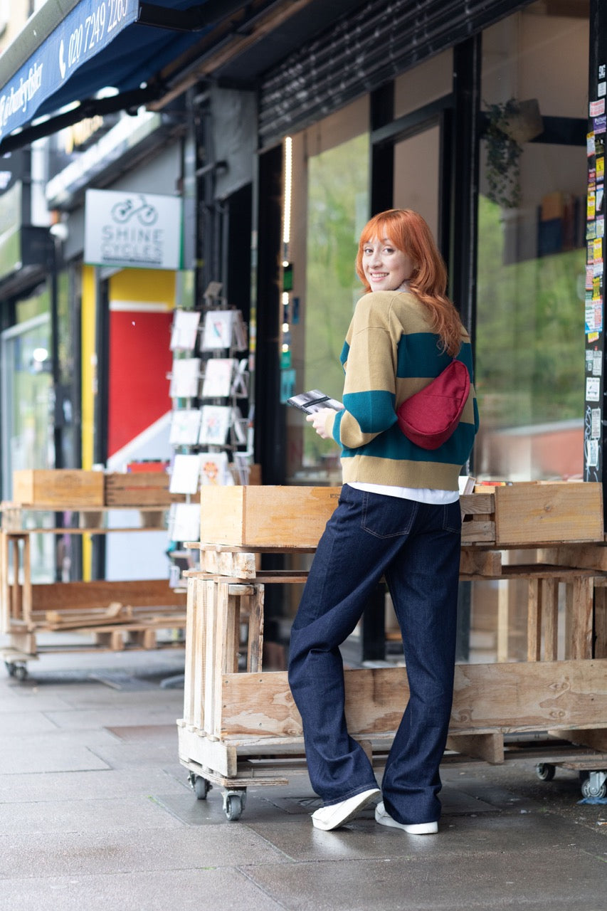 Textured Nylon Baglett Garnet