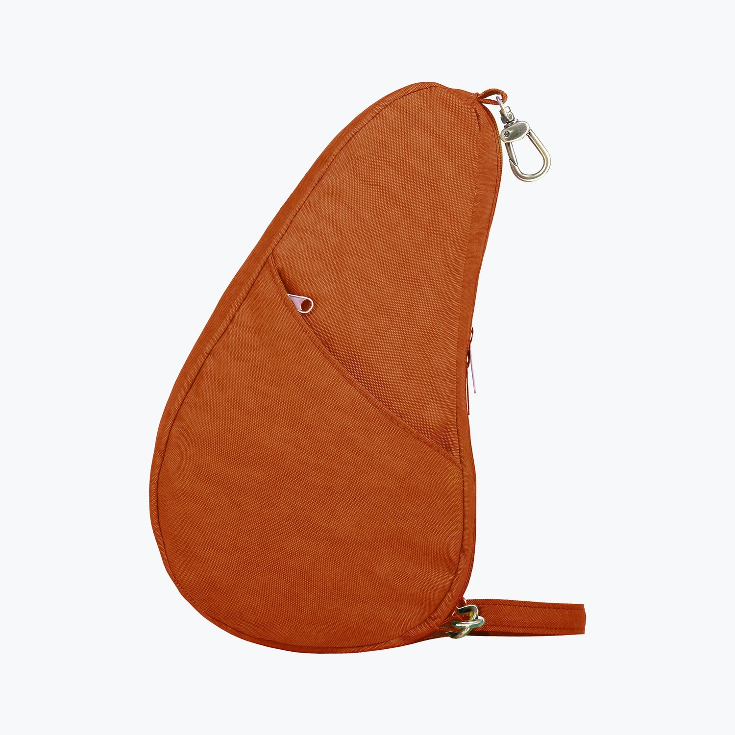 Textured Nylon Baglett Pumpkin
