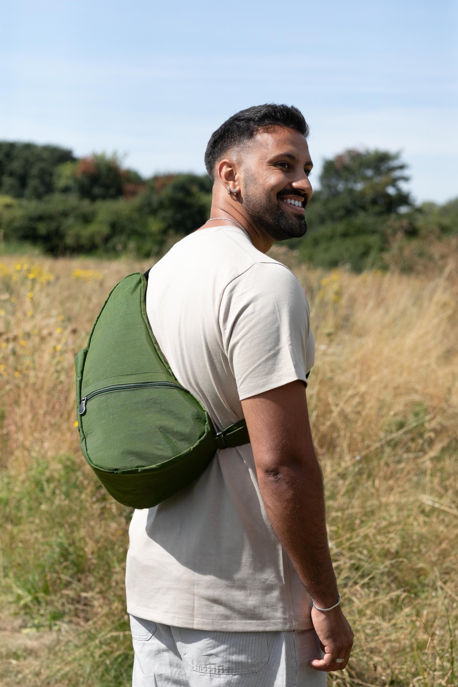 Textured Nylon Evergreen S#colour_evergreen