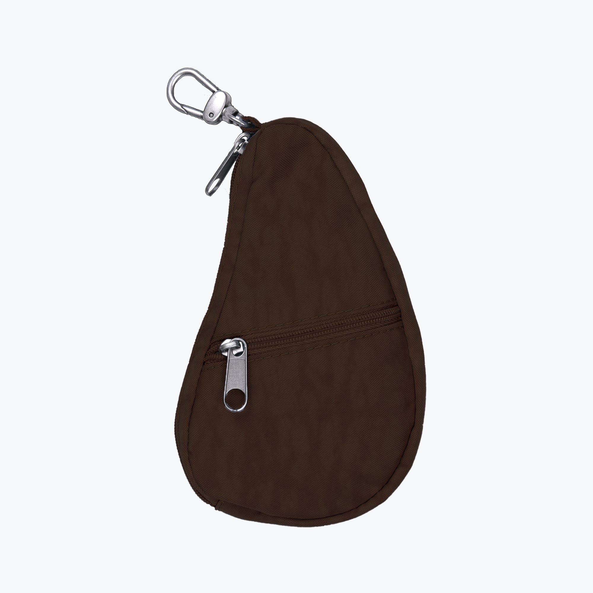 textured nylon pouch Raisin