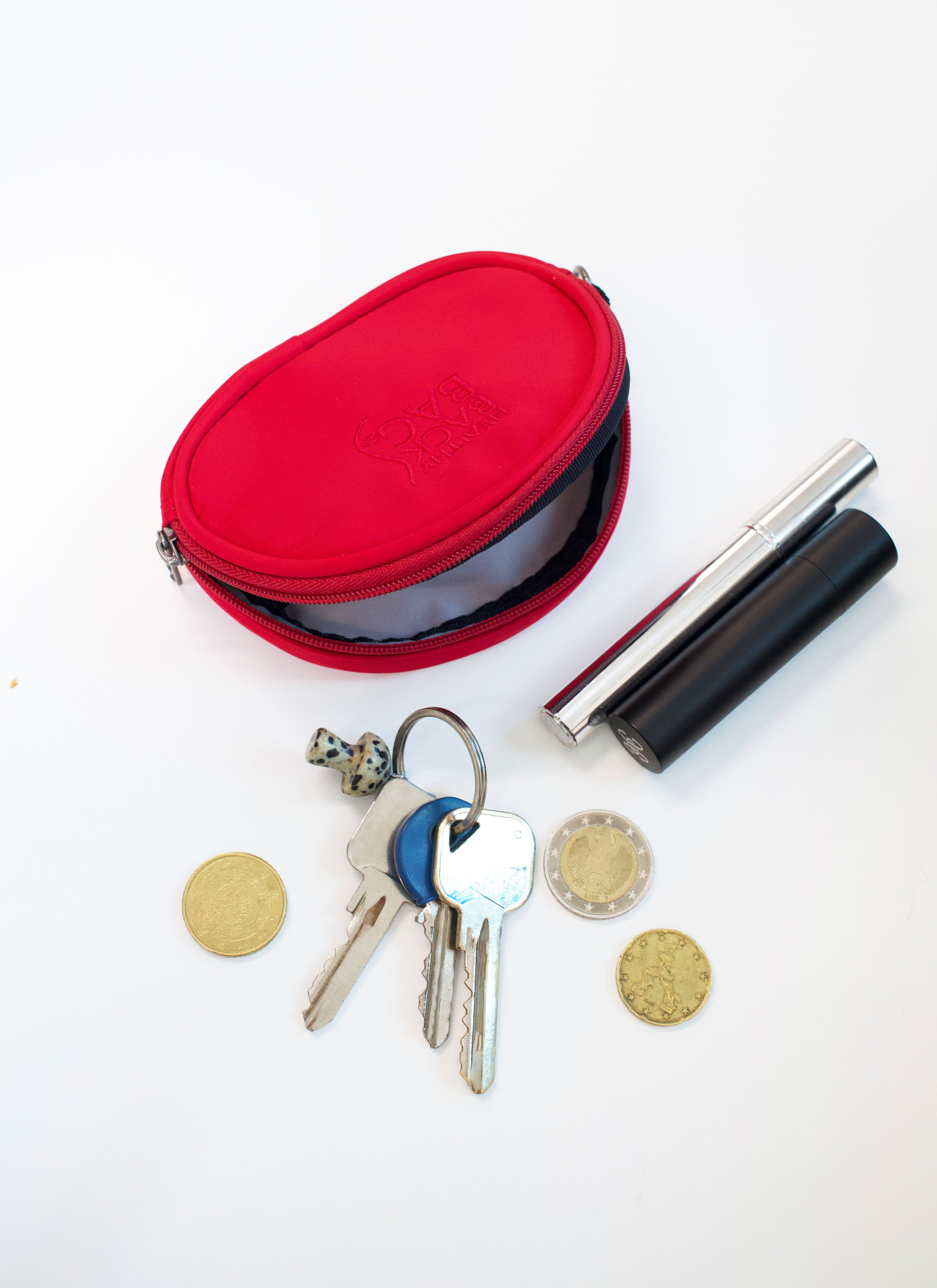 Microfibre Mini Purse Red