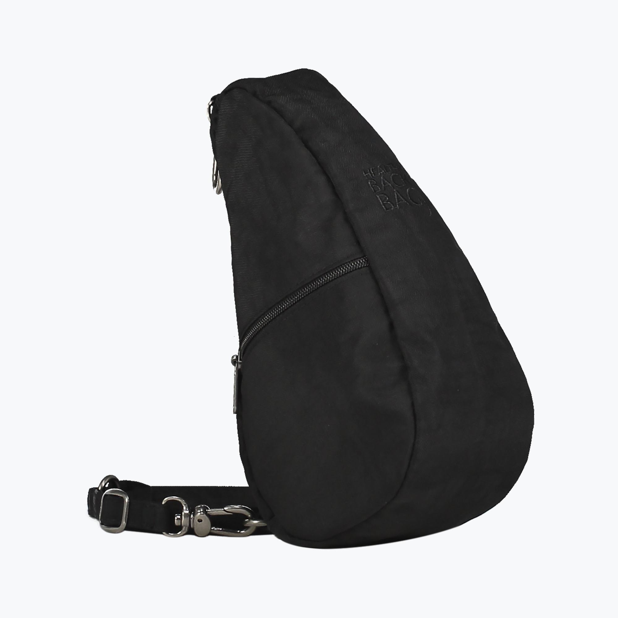 Textured Nylon Mini Baglett Black