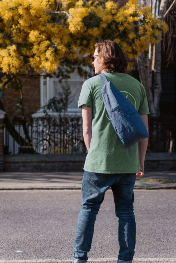 Textured Nylon Vintage Indigo M