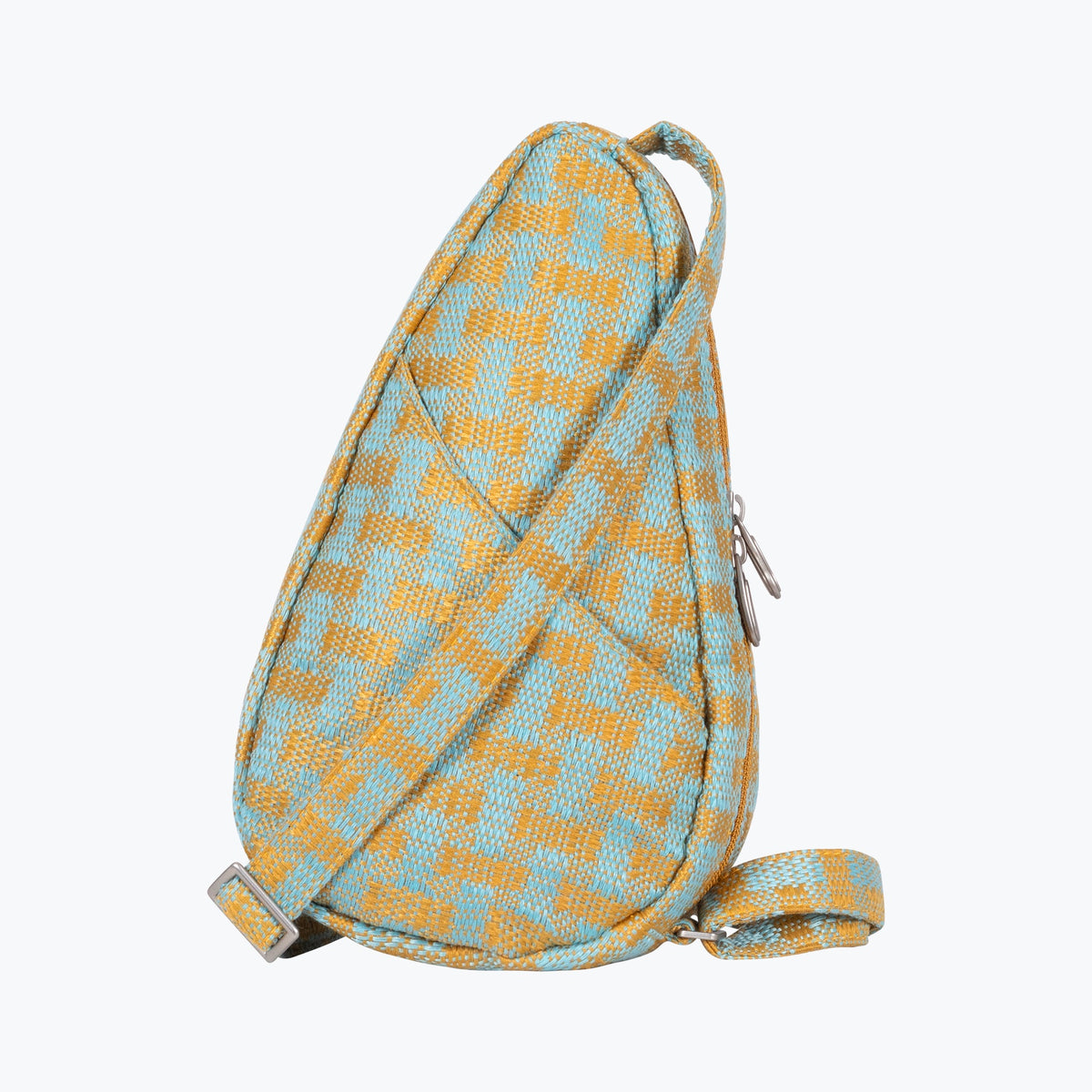 Basketweave Aqua Small Healthy Back Bag