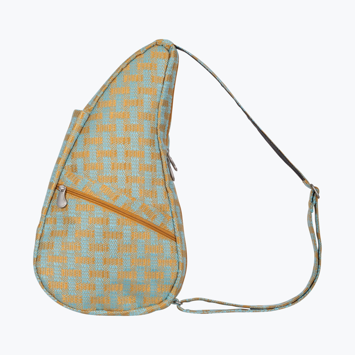 Basketweave Aqua Small Healthy Back Bag