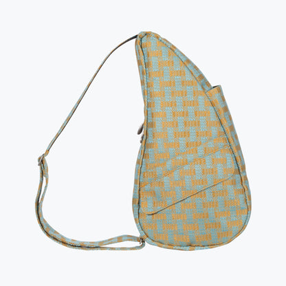 Basketweave Aqua Small Healthy Back Bag
