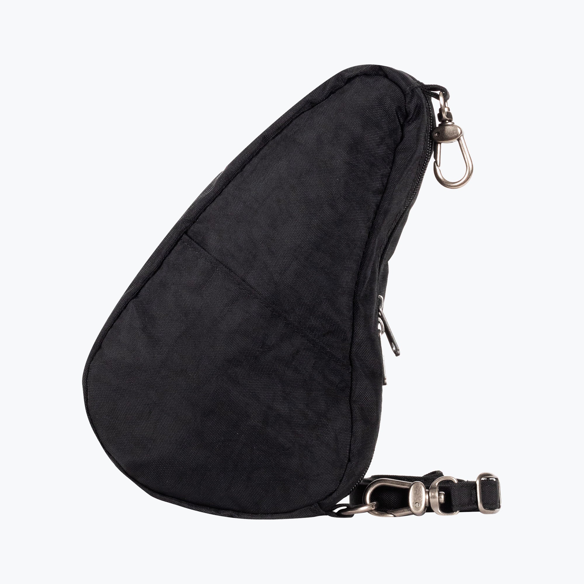 Textured Nylon Mini Baglett - Black