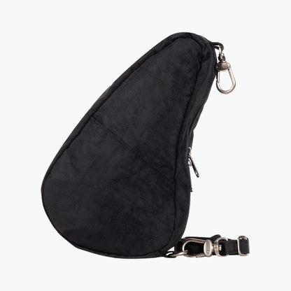 Textured Nylon Mini Baglett - Black