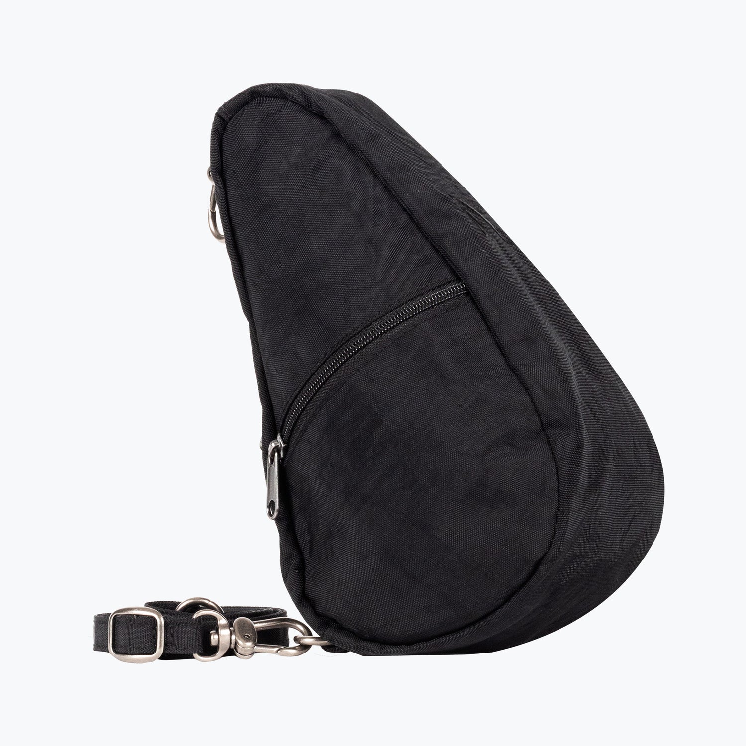Textured Nylon Mini Baglett - Black