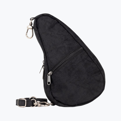 Textured Nylon Mini Baglett - Black