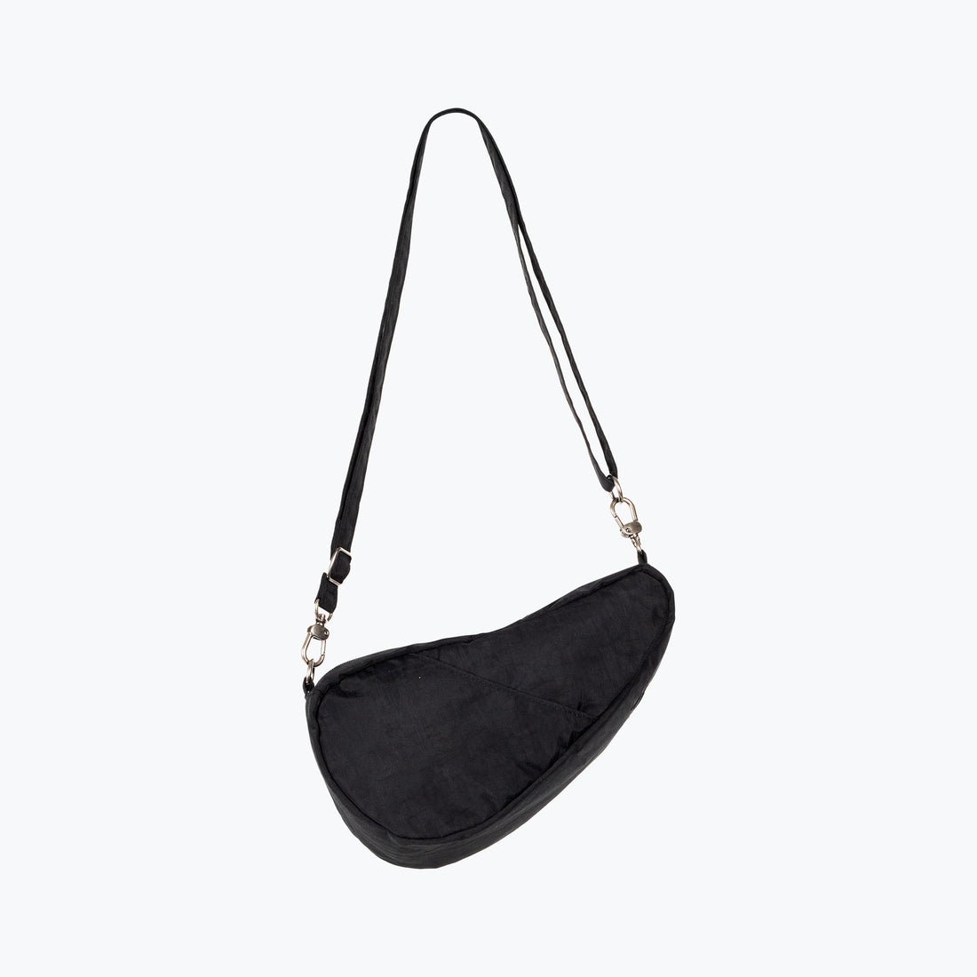 Textured Nylon Baglett - Black