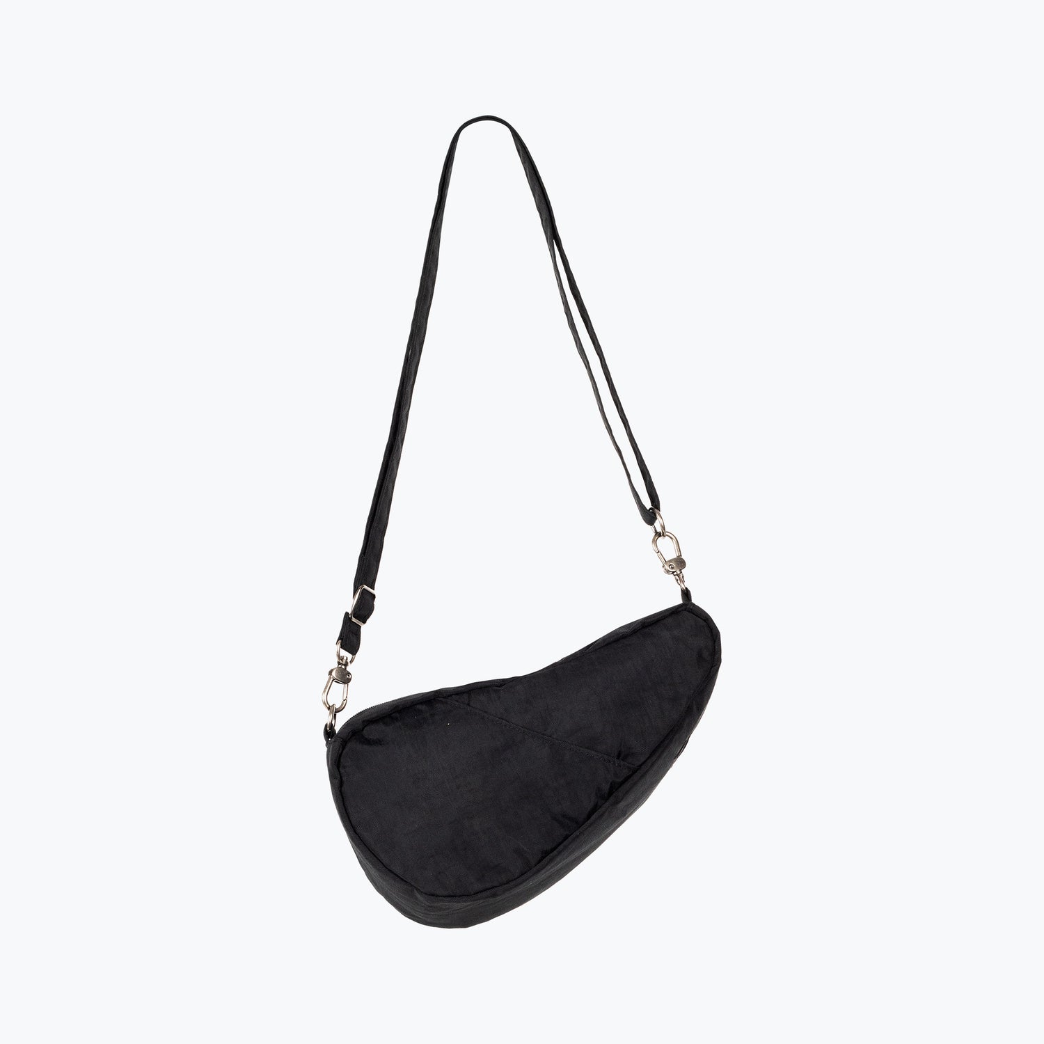 Textured Nylon Baglett - Black