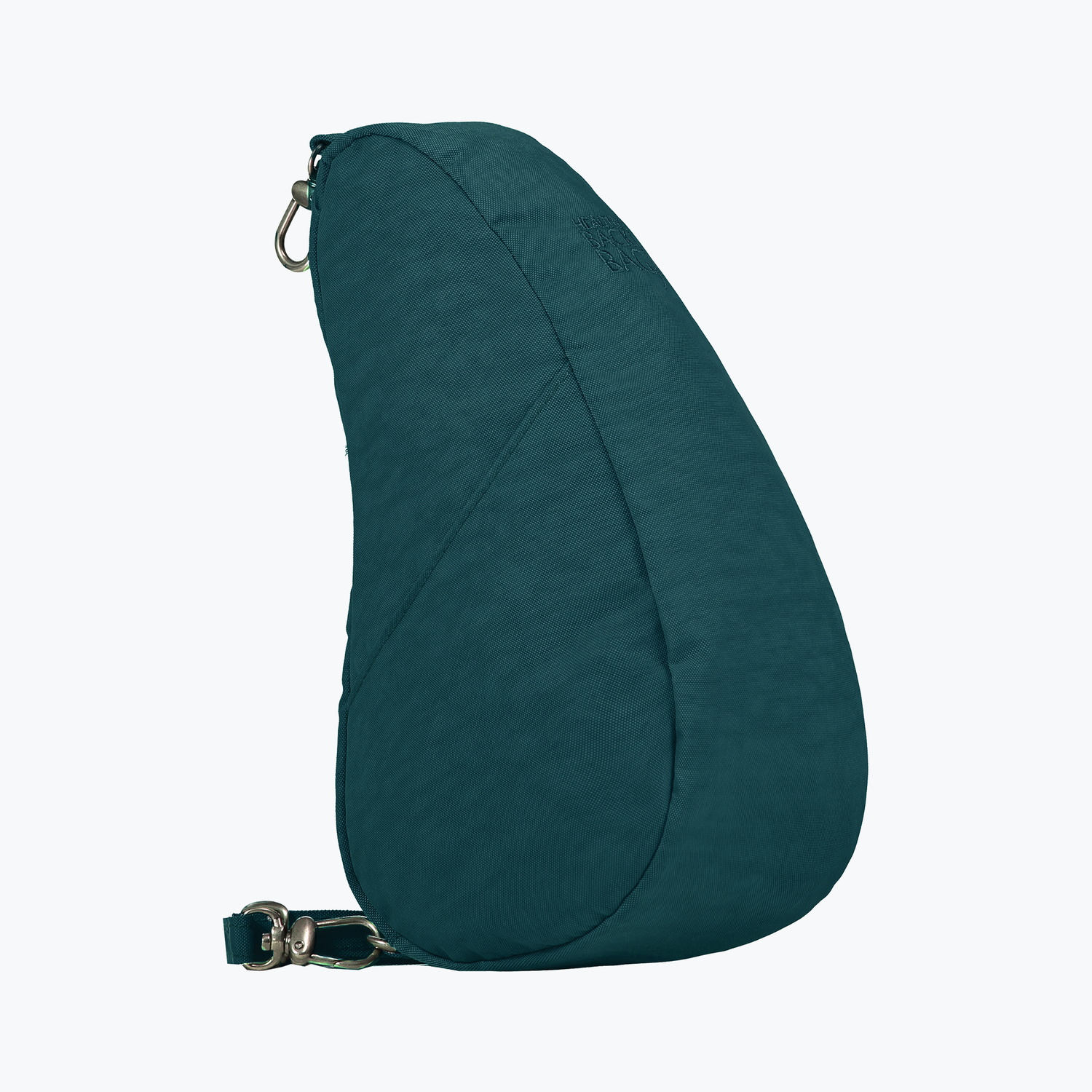 Textured Nylon Baglett - Dark teal