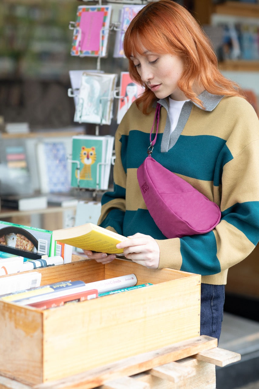 Textured Nylon Baglett Mulberry#colour_mulberry