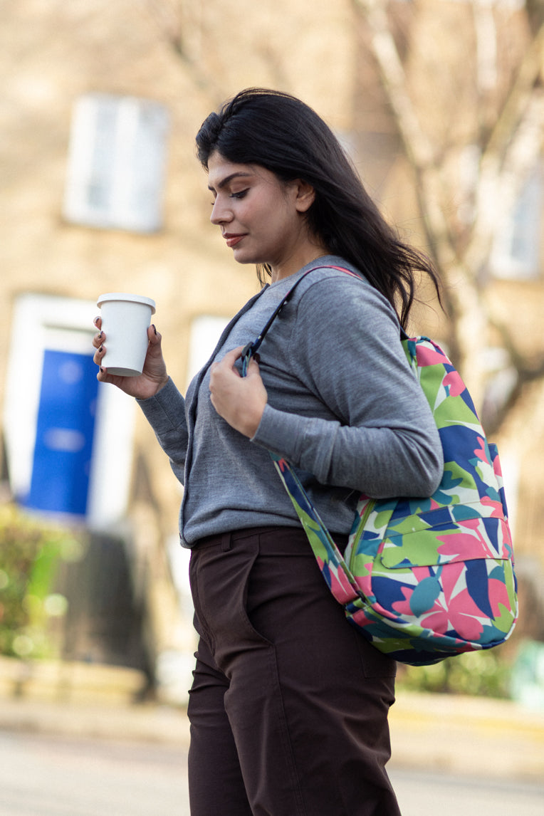 Maxiflora Coral Small Healthy Back Bag