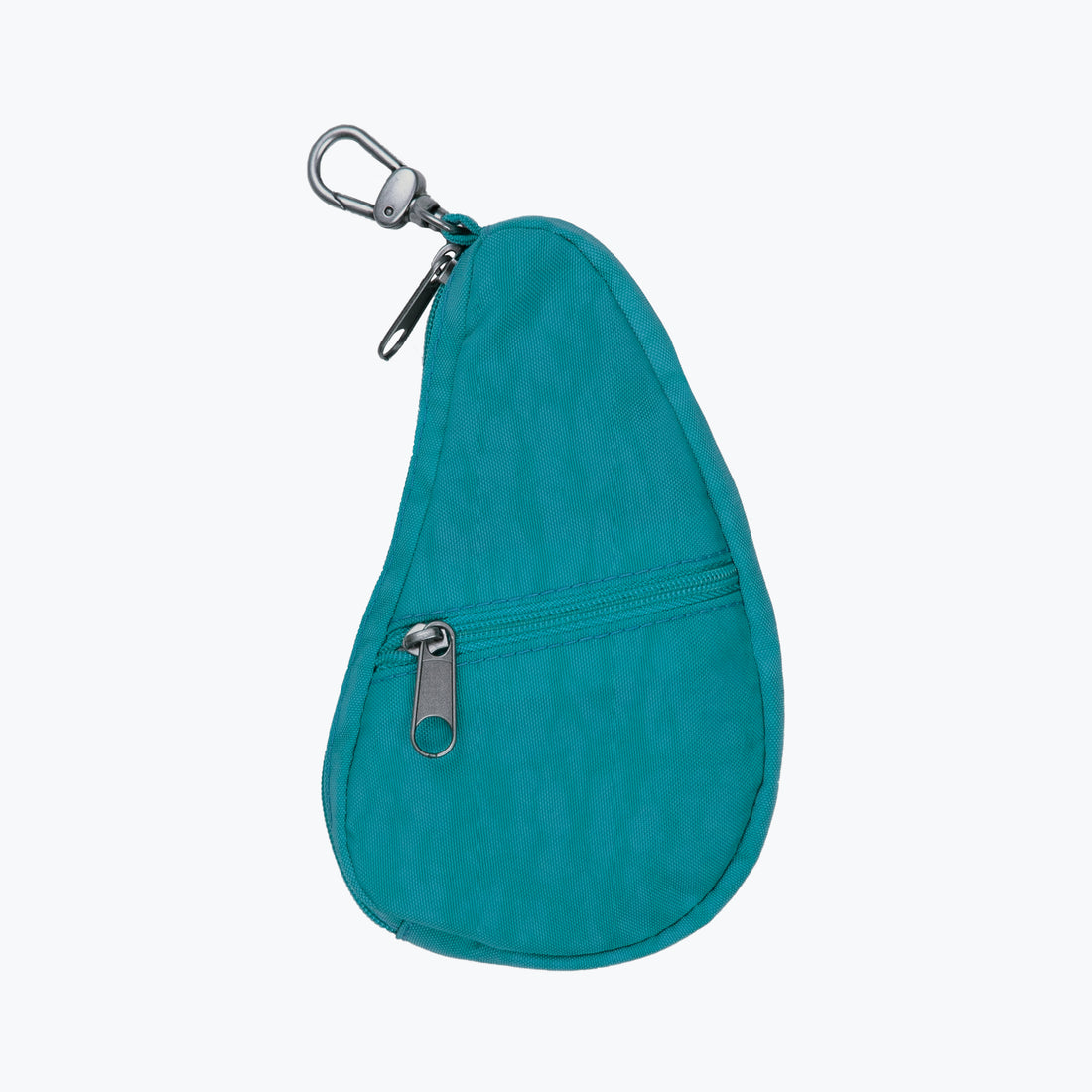 textured nylon pouch Capri Blue 