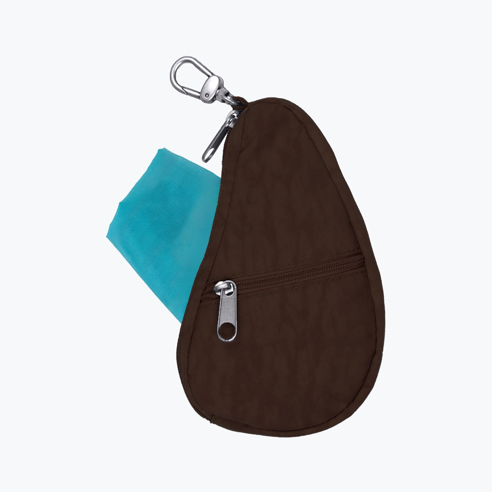 textured nylon pouch raisin 