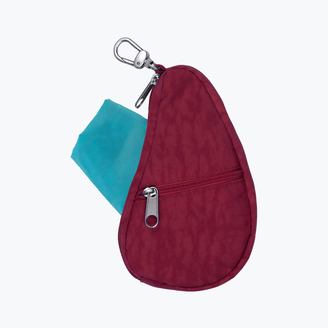 textured nylon pouch Ruby 