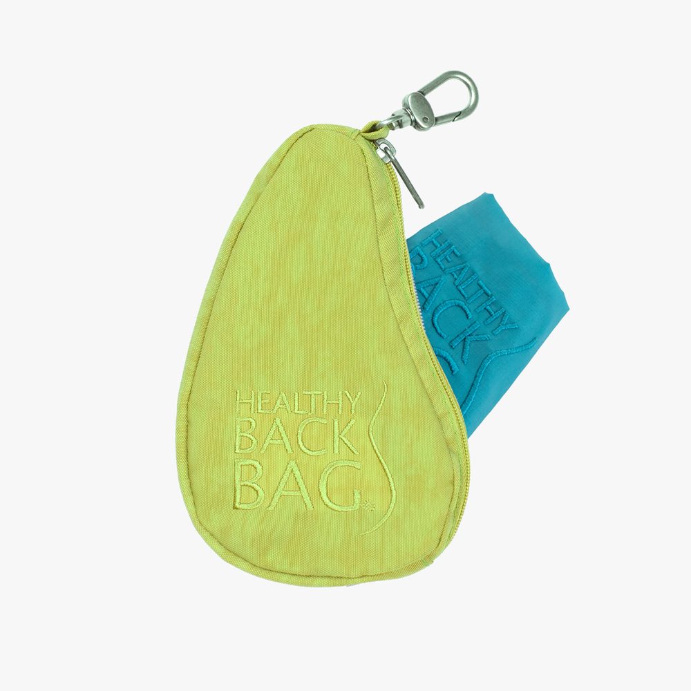 Textured Nylon Pouch Shopper #colour_avocado
