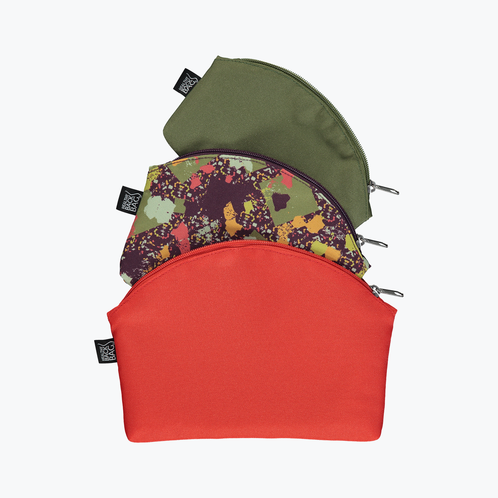 Pouch in Pouches - Mandarin, Nutopia, Moss