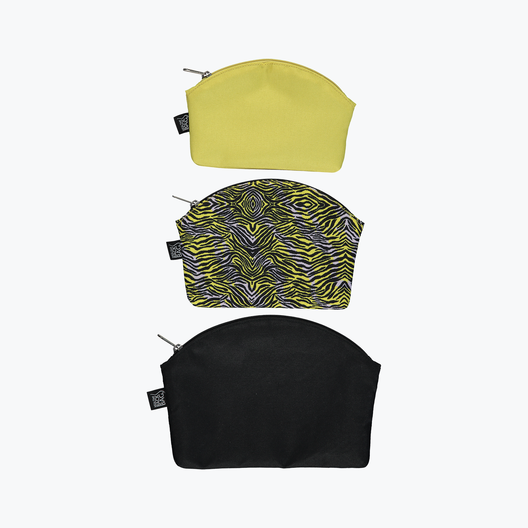 Pouch in Pouches - Black, Urban Zebra, Citron