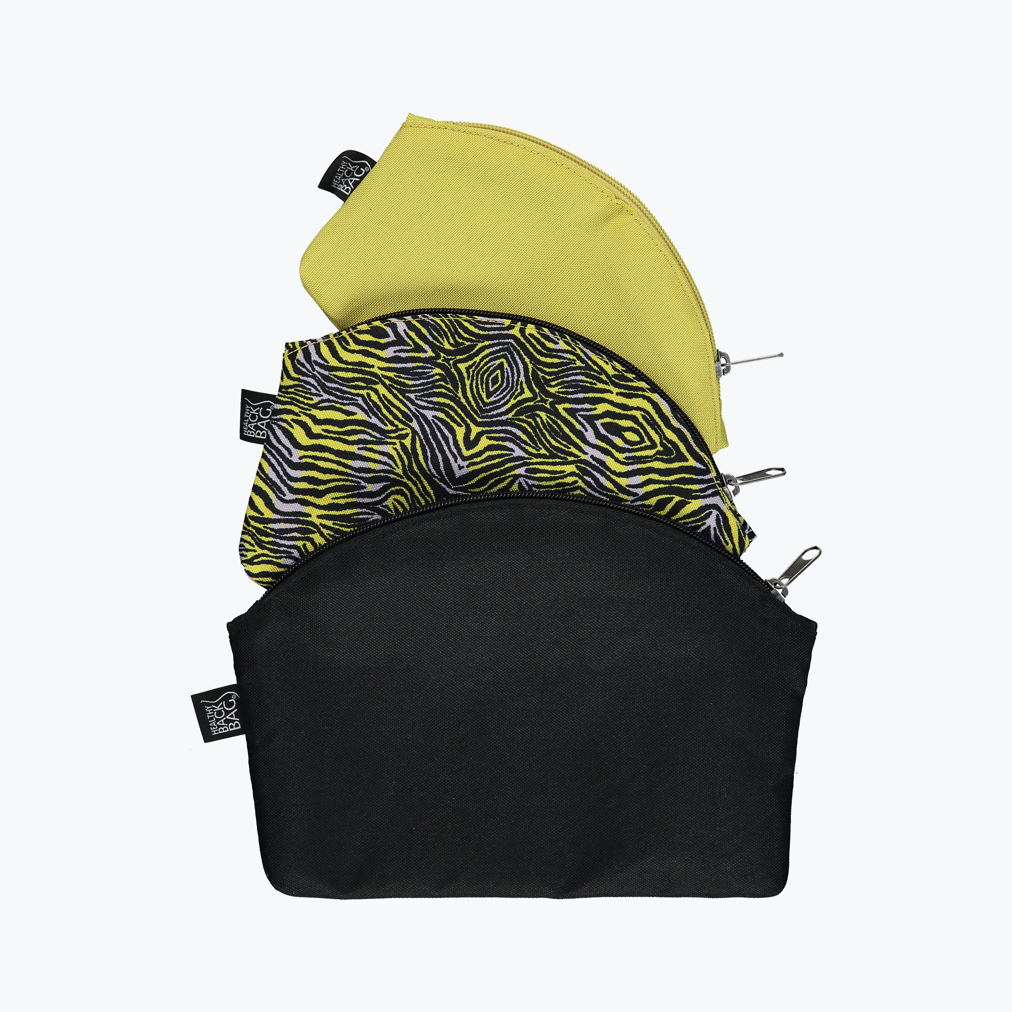 Pouch in Pouches - Black, Urban Zebra, Citron