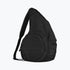 Textured Nylon Big Bag Black