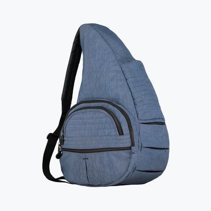 Textured Nylon Big Bag Vintage Indigo