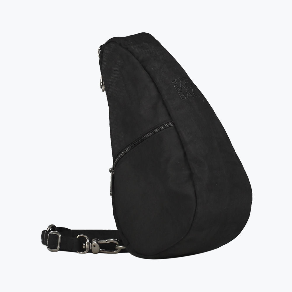 Textured Nylon Mini Baglett Black #colour_black