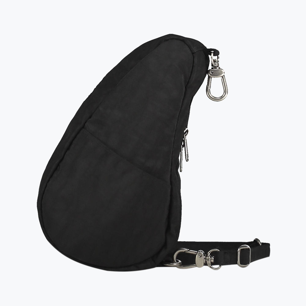 Textured Nylon Mini Baglett Black#colour_black
