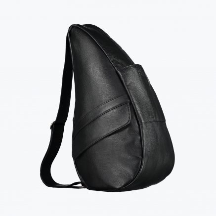 5304-BK_3 Leather Bag Black M
