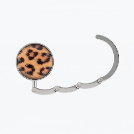 Leopard Foldable Handbag Hook