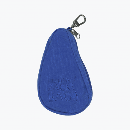 Textured Nylon Royal Blue Pouch