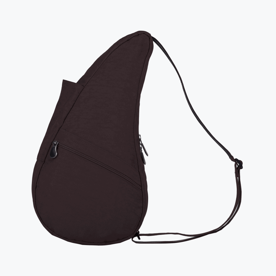 Raisin Small Textured Nylon Bag