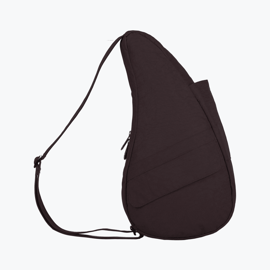 Raisin Small Textured Nylon Bag